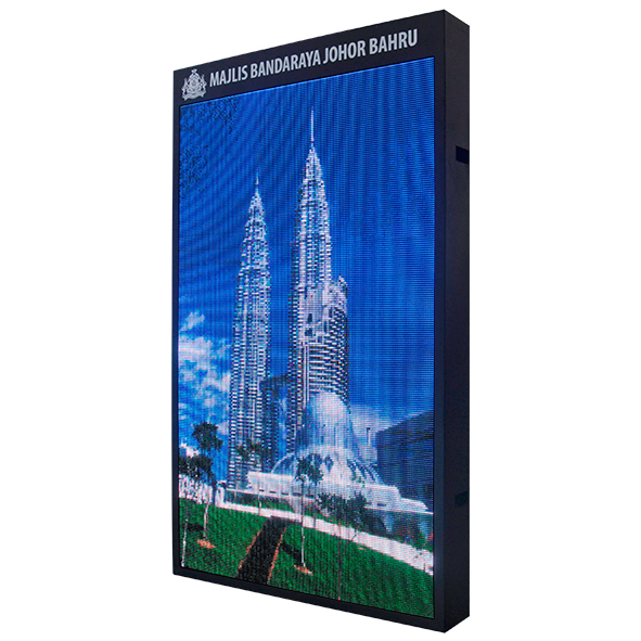 Rodeside Solar Power Street Light Pole Led Display Wifi 4g Wireless Advertising Led Message Screen