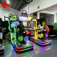 Machine de jeu d'arcade de course de motos pour 2 joueurs, simulateur de moto à monnayeur pour centre de jeux et centre commercial