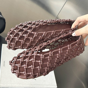 Chaussures plates confortables 2025 pour filles, ballerines antidérapantes, chaussures d'été/printemps imperméables pour femmes, sandales sexy en maille - Product Image 3