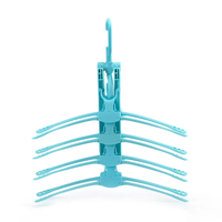 Cintre en tissu durable 8 en 1 antidérapant et peu encombrant cintres pliants en plastique magiques