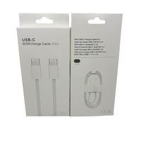 Cable de Carga Rápida USB-C a Tipo-C de 60W y 1m, Cable de Carga para Teléfono Móvil USB-C de 20W para iPhone 18 17/16/15 Pro Max