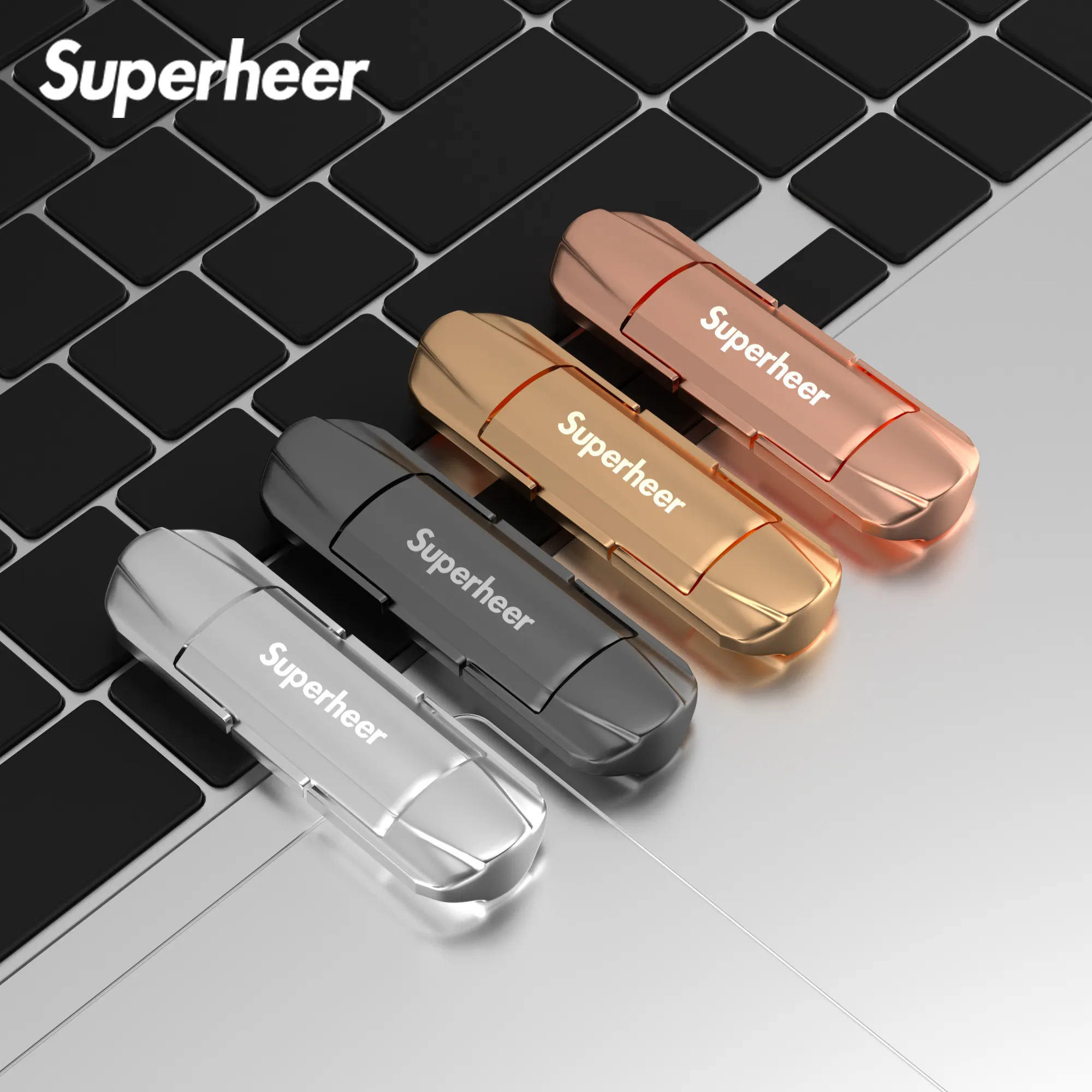 Superheer New Design SSD Usb 3.0 Metal Swivel Usb Flash Drive With Box 1Tb Flash Drive Usb 3.0 Stick