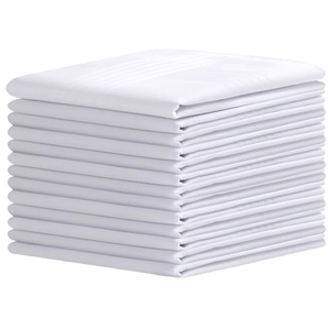 ผ้าเช็ดหน้าโอฮูฮูสำหรับผู้ชาย ผ้าฝ้ายเนื้อนุ่ม 100% ขนาด 40x40 ซม. เหมาะสำหรับงานแต่งงานและธุรกิจ - Product Image 1