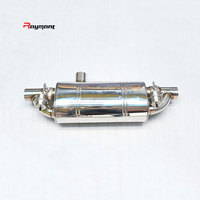 Silencieux universel pour voiture en acier inoxydable avec soupape, échappement électronique à commande à distance, double entrée/sortie 2/2,5/3