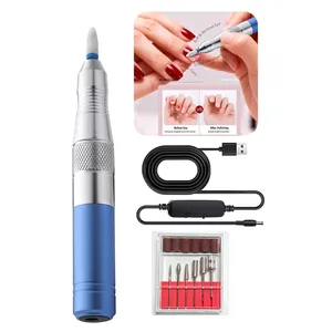 เครื่องขัดเล็บไฟฟ้าแบบพกพาใหม่ - ใช้พลังงานจาก USB, ใช้งานแบบเสียบปลั๊ก (ไม่ต้องใช้แบตเตอรี่), H - Product Image 1