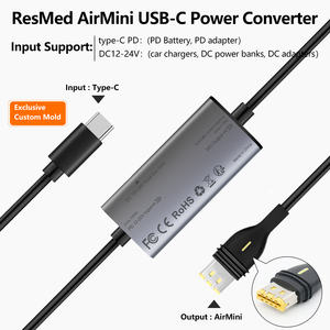 Cable <span class=keywords><strong>de</strong></span> Alimentación Tipo-C PD a Puerto Redondo Amarillo <span class=keywords><strong>de</strong></span> 24V, Cable <span class=keywords><strong>de</strong></span> Repuesto para Cargador DC para Máquina <span class=keywords><strong>de</strong></span> Respiración <span class=keywords><strong>CPAP</strong></span> ResMed AirSense S11 - Product Image 5
