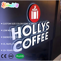 Letras Acrílicas 3D con Retroiluminación LED Personalizadas, Letrero Comercial para Interiores, Tiendas y Negocios, de 5 a 21 Pulgadas, Diseño Gratuito, Logotipo de Tienda, Decoración Publicitaria
