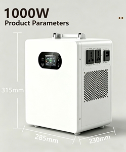 Station d'alimentation portable 1000W, batterie au lithium 2000Wh, générateur solaire, alimentation de secours d'urgence pour la maison, le camping, les voyages en plein air - Product Image 1