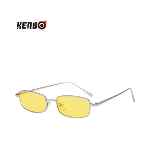 Kenbo Eyewear retrò rettangolare in metallo telaio moda piccoli <span class=keywords><strong>occhiali</strong></span> <span class=keywords><strong>da</strong></span> <span class=keywords><strong>sole</strong></span> per gli uomini delle donne - Product Image 3
