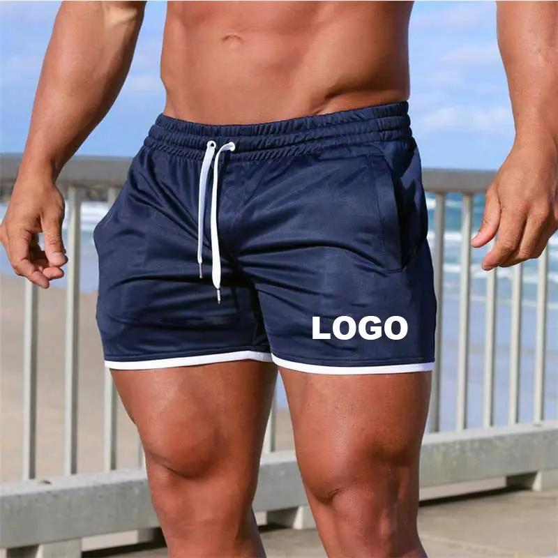 Custom Logo Heren Body Building Training Jogger Fitness Shorts Heren Gym Atletiek Korte Broek