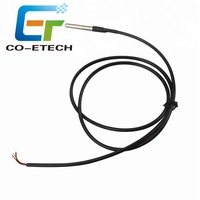Sensor Tahan Air Tipe D Baja Tahan Karat Modul Sensor Probe Suhu DS18B20 DS1820 18B20 3M