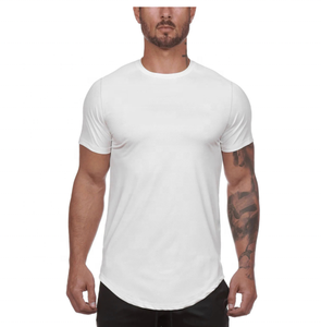 T-shirt long pour homme à séchage rapide, T-shirt de Sport grande taille, <span class=keywords><strong>Body</strong></span> Fit Sport surdimensionné, personnalisé votre Logo - Product Image 2