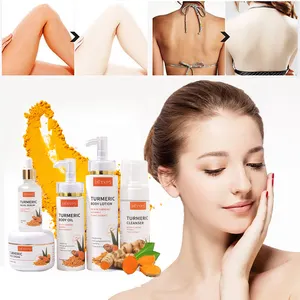 Private Label Hautpflege Hersteller Korea Natural Organic Hautpflege Anti Akne White ning Kurkuma Hautpflege Set