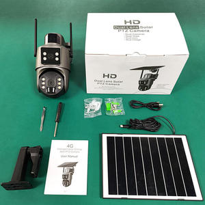 6MP telecamera <span class=keywords><strong>di</strong></span> <span class=keywords><strong>sorveglianza</strong></span> solare a bassa potenza <span class=keywords><strong>per</strong></span> esterni 4G Sim Card <span class=keywords><strong>di</strong></span> rete a distanza <span class=keywords><strong>di</strong></span> casa 4K HD Wireless Wifi Ptz sicurezza telecamera Cctv - Product Image 1