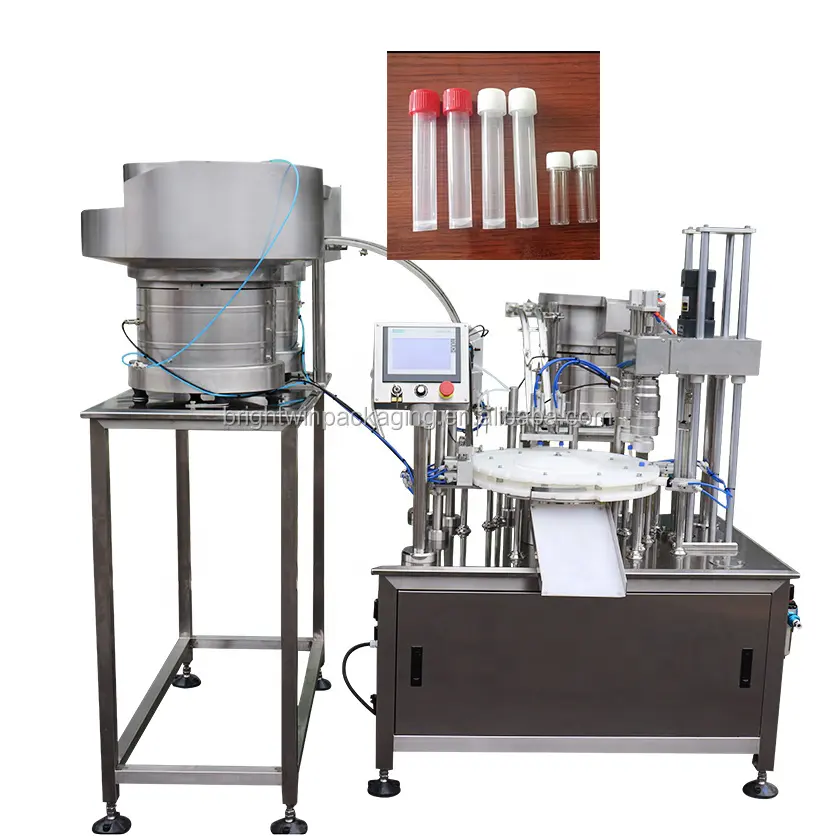 Brightwin fully automatic transfer tube reagent filling machine test tube filling capping machine