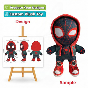 Fábrica de Peluches Personalizados, Muñeco de Peluche Suave con Traje de Araña, Mercancía de Cine, <span class=keywords><strong>5</strong></span> Estrellas, Peluches Personalizados de Personajes de Sun - Product Image 1