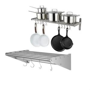 Estante Comercial de Acero Inoxidable para Montaje en Pared, Resistente, con Parte Trasera Abatible, para Cocina de Hotel o Catering - Product Image 5