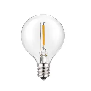 bóng đèn 5 watts Suppliers-Hot Bán Rõ Ràng Glass G40 Bóng Đèn Thay Thế Cho Ngoài Trời Chuỗi Đèn