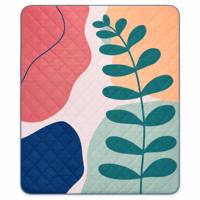Tapis de plage pliable imperméable avec sangle d'épaule réglable, grand format, portable, pour camping, pique-nique, parc, voyage, en tissu Oxford, pour 1-2 personnes