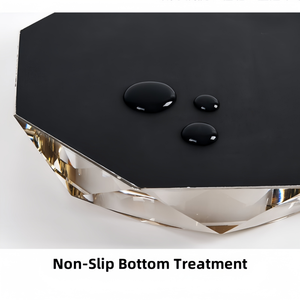 Posacenere di vetro con Logo personalizzato di lusso in cristallo tagliato a mano - Product Image 4