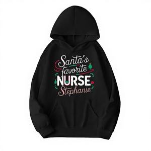 Sweat-shirt pull-over pour femme Kinitwear, automne/hiver, couleur unie, modèle standard KWDM01-B262, fabriqué en Chine - Product Image 1