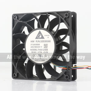 דלתא 5v 12v <span class=keywords><strong>24v</strong></span> dc 48v 0.75a ac 12025 120x120x25 מ "מ 12 ס" מ <span class=keywords><strong>pwm</strong></span> בקרת טמפרטורה - Product Image 2