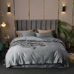 Toptan Lüks %100 Mısır Uzun Elyaflı Pamuk Düz Çarşaf Yastık Kılıfları ve Nevresim Takımı - Product Image 4