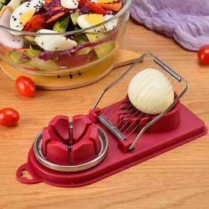 Multifunctional Egg Cutter Stainless Steel Egg Slicer Section Cutter Mold Flower-Shape Luncheon Meat Cutter Kitchen Gadgets - Product Image 2