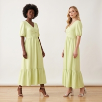Collection Tendance : Robes Longues Femme à Motif Floral, Taille Naturelle, Tissu Respirant – Idéales pour l'Été et les Voyages