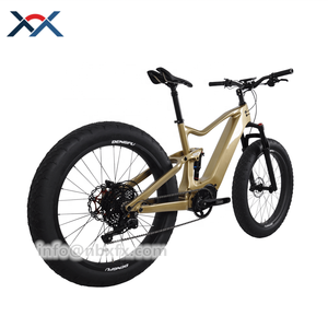 Vélo électrique à pneus larges 48V 1000W à moteur central avec cadre dissimulé, suspension intégrale, 26*4.0 pouces, VTT à moteur central - Product Image 3