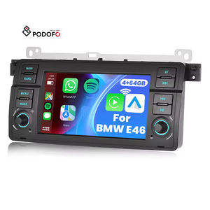 วิทยุติดรถยนต์ระบบแอนดรอยด์ขนาด 7 นิ้ว Podofo 4+64GB รองรับ Wireless CarPlay และ Android Auto สำหรับรถยนต์ BMW 3 E46 พร้อม GPS Wifi FM RDS - Product Image 1