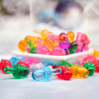 Ampoules de remplacement multicolores pour sapin de Noël en plastique, forme de gland, à picots moyens, personnalisables en usine, style mode, art champêtre, nuit