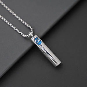 Collar de Joyería de Moda para Mujer, Collar con Colgante de Acero Inoxidable, Estilo Botella de Perfume - Product Image 2