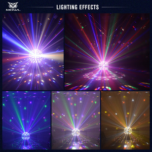 9 màu xoay DMX điều khiển từ xa hiệu ứng nhấp nháy ma thuật bóng <span class=keywords><strong>LED</strong></span> chùm ánh sáng cho KTV Bar Câu lạc bộ nhà - Product Image 5