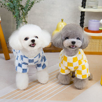 Kawaii Pet Laine Gilet À Capuche Automne Hiver Épais Teddy Chien En Peluche Bouton Manteau Petite Taille Chaud Évaluation pour Costume