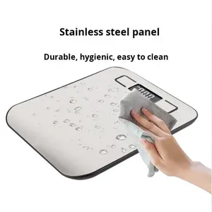 고정밀 10kg 스테인리스 스틸 전자 주방 저울 소형 식품 베이킹 그램 무게 저울 국경 간 측정 장치 - Product Image 4