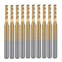 Fraise rotative CNC RUIMENG 1/8" (10,5 mm) en carbure de tungstène revêtu de titane, 1 dent, pour gravure, fabrication chinoise