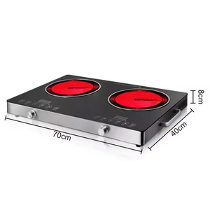 操作简单欧盟标准双电炉温控家用触摸屏快速加热 - Product Image 4