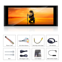 Autoradio universel 1din, lecteur multimédia Android, écran tactile 6,9 pouces, autoradio 1din, vidéo, GPS, navigation, WiFi