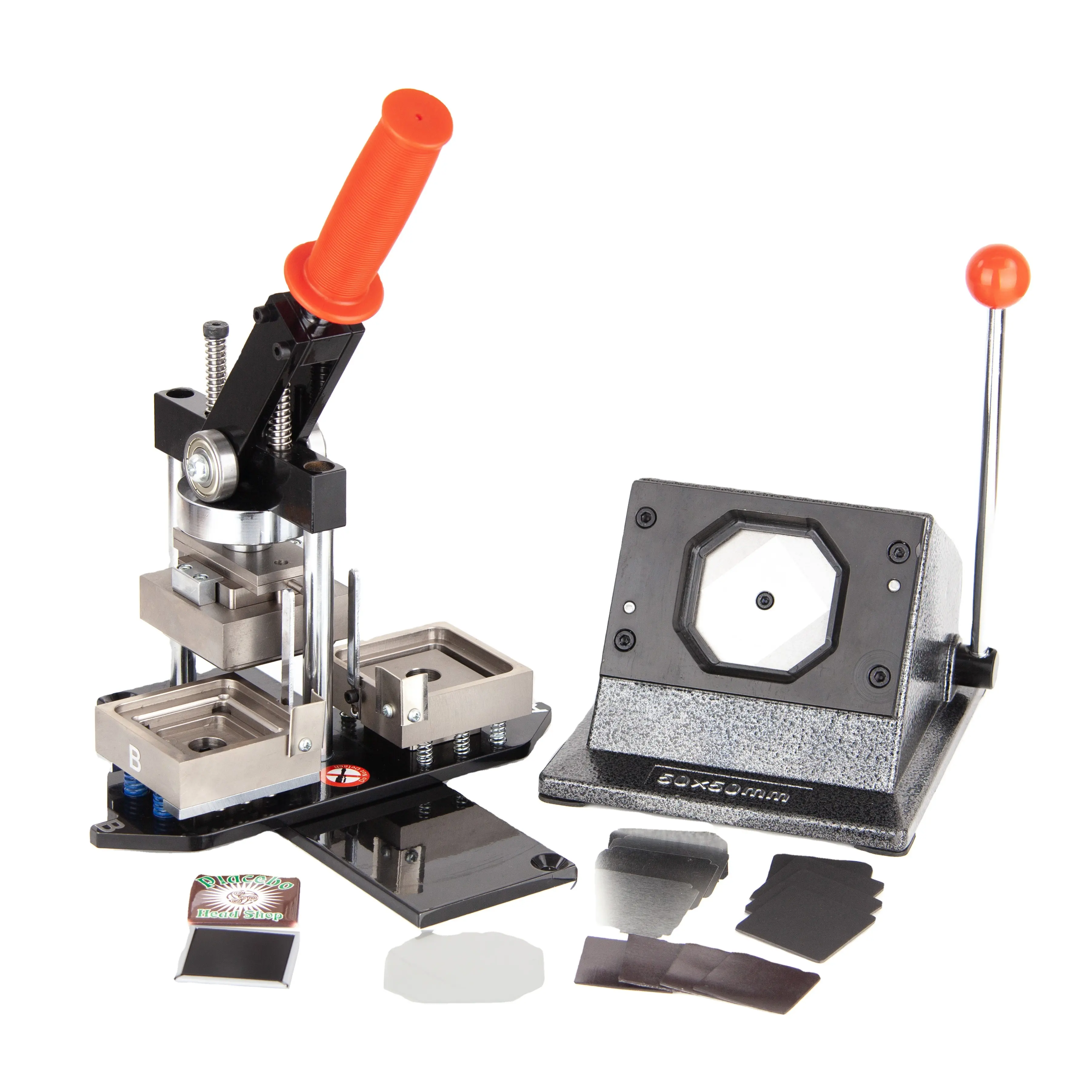VENTA CALIENTE Cuadrado 2 "X 2" (50x50mm) Kit de máquina de botones de imán de nevera de foto personalizada