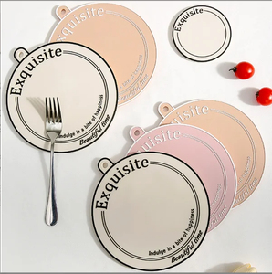 Alfombrilla de mesa de comedor de gama alta de estilo francés, alfombrillas de plástico de PVC de lujo ligeras para tazas, alfombrillas resistentes al calor para tazas Premium - Product Image 1