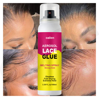 Luxfume Colle à dentelle à séchage rapide et tenue extrême, Spray de fusion pour perruques Lace Front, Marque privée