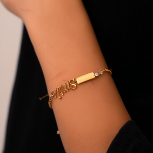 Smile Charm Bracelet Gold Plated Stainless Steel Fashion Jewelry for Women - Product Image 3