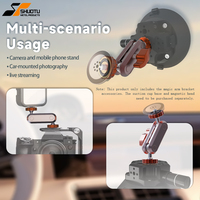 Bras articulé miniature Shuotu Magic Arm 360 °   Bras de montage pour caméra et moniteur en aluminium avec double rotule pivotante pour appareils photo reflex numériques et caméras d'action