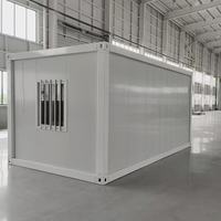 Conteneur de bureau modulaire personnalisable à double pente, respirant, au design moderne, polyvalent et démontable en kit plat
