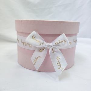 Großhandel Rosa Geschenkschleife mit Gummiband und Individuell Bedrucktem Logo für Geschenkverpackungen Hochzeiten und Brautpartys Verpackungsschleife für Geschenkboxen - Product Image 3