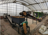 Ligne de production de granulés d'engrais organique5tonnes par heure à partir de déchets agricoles animaux Granulateur d'engrais