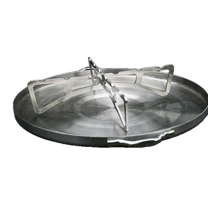 Support de cuisson vapeur pliable en acier inoxydable pour cuisine, avec poignée en bois - Product Image 4