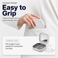 Étui de rangement portable pour appareil dentaire et prothèse, design personnalisé, écologique, coloré, avec miroir