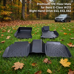 Tapetes de Piso 3D 5D TPE para <span class=keywords><strong>Mercedes</strong></span> Benz <span class=keywords><strong>Clase</strong></span> <span class=keywords><strong>E</strong></span> W213 E200 E250 E300 E43 AMG, Accesorios Interiores para Autos con Volante a la Derecha, 3 Piezas - Product Image 1